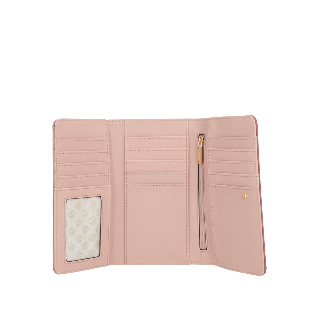 Billetera Lourdes rosada