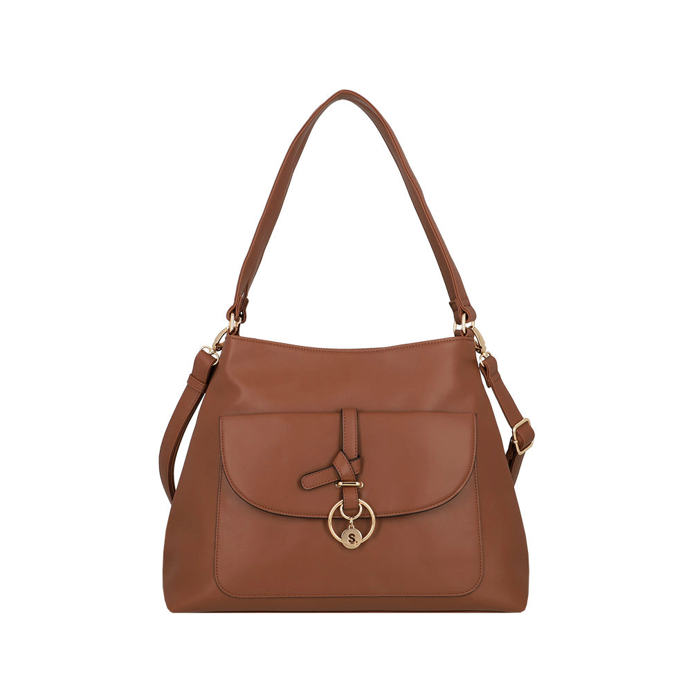 Cartera de hombro Mantua café