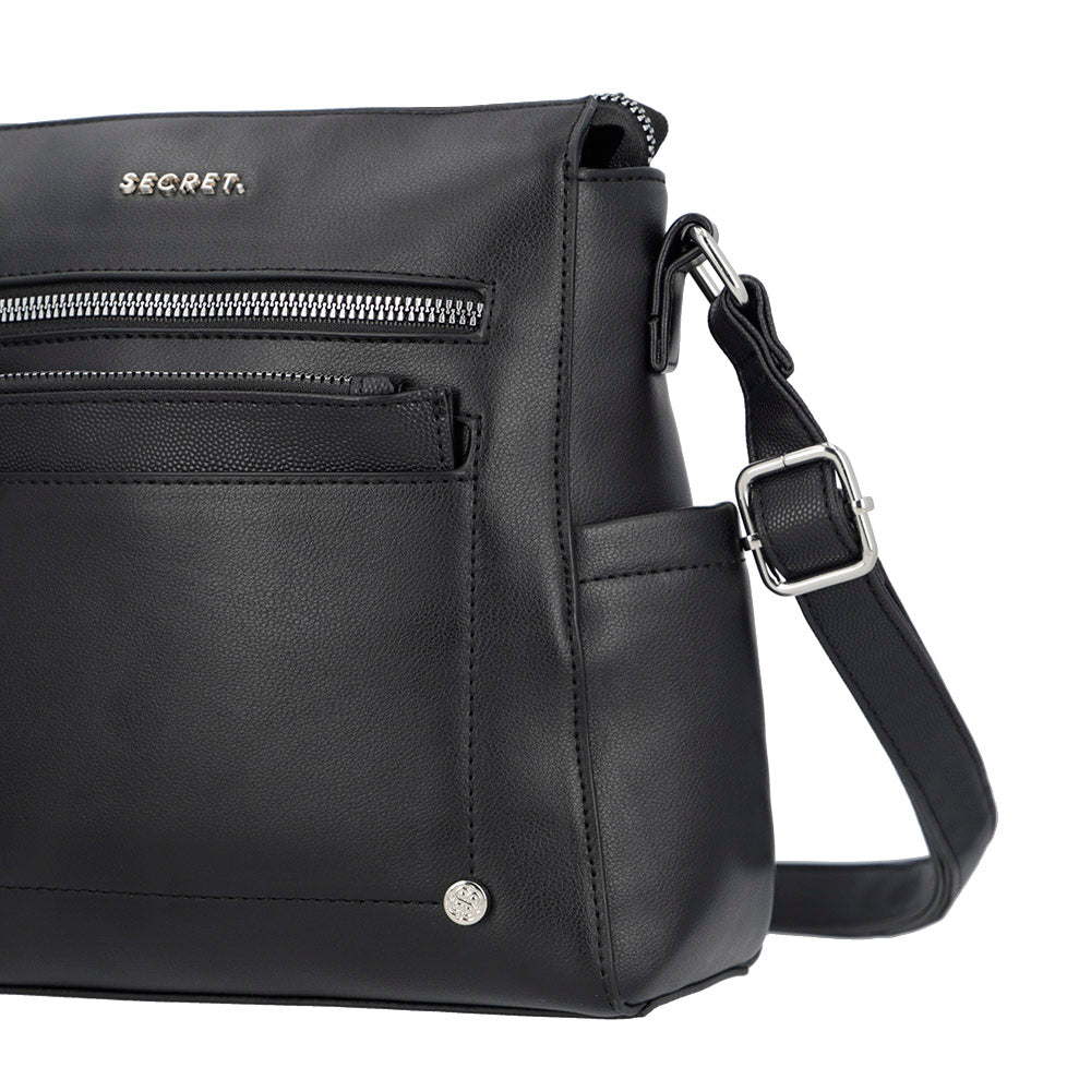 Bandolera Grecia negra mediana