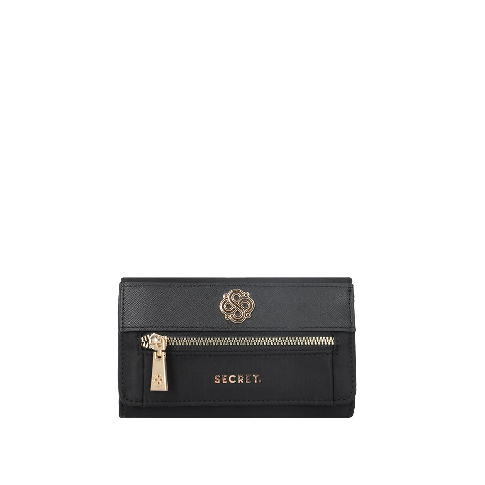 Billetera Zurich negra mediana