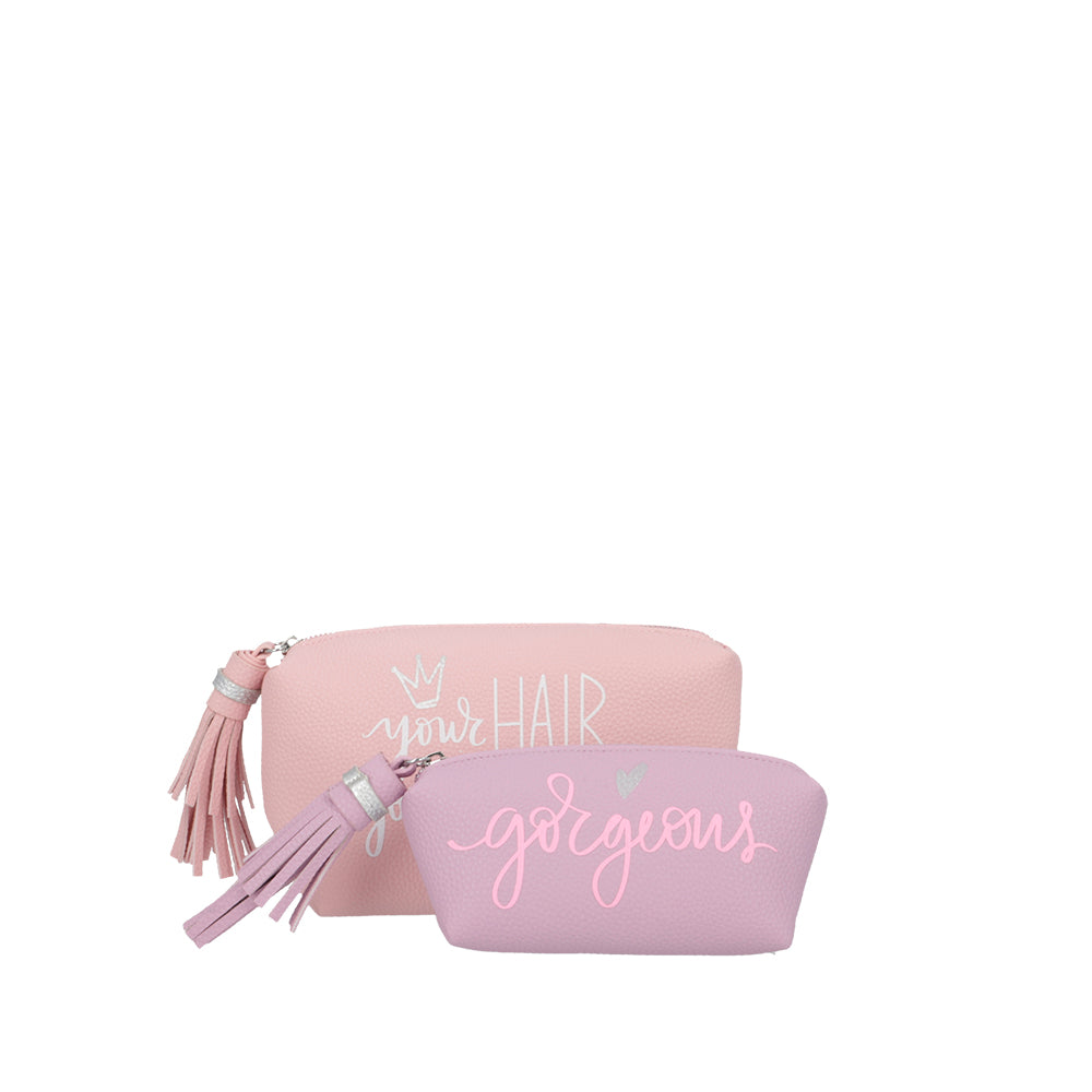 Pack 2 cosmetiqueros Niza rosados