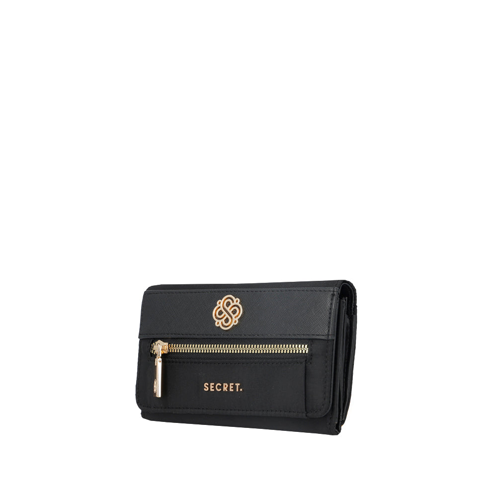 Billetera Zurich negra mediana