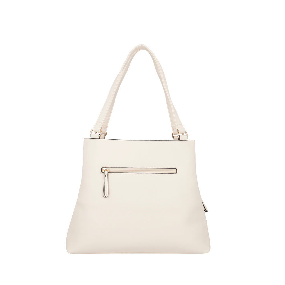 Cartera de hombro Monaco beige