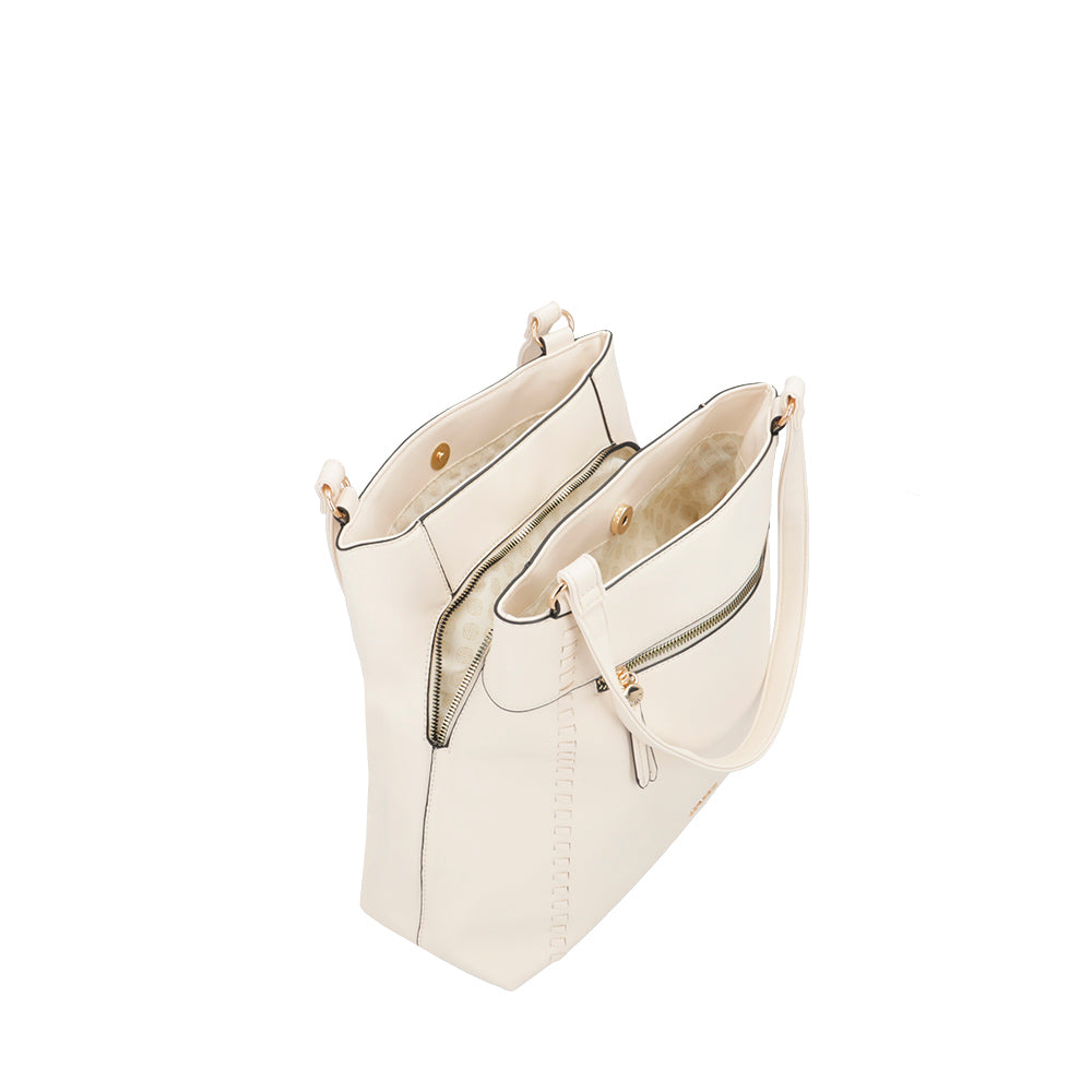 Cartera de hombro Monaco beige