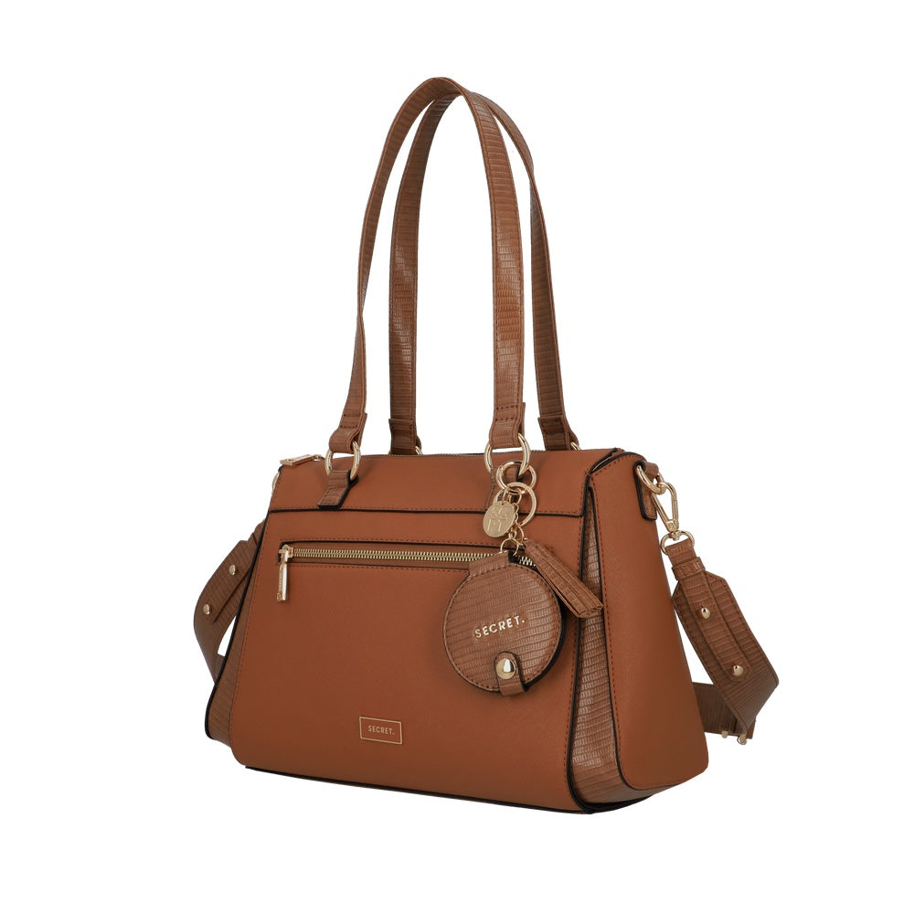 CARTERA DE HOMBRO ALBACETE FW25 CAFÉ L