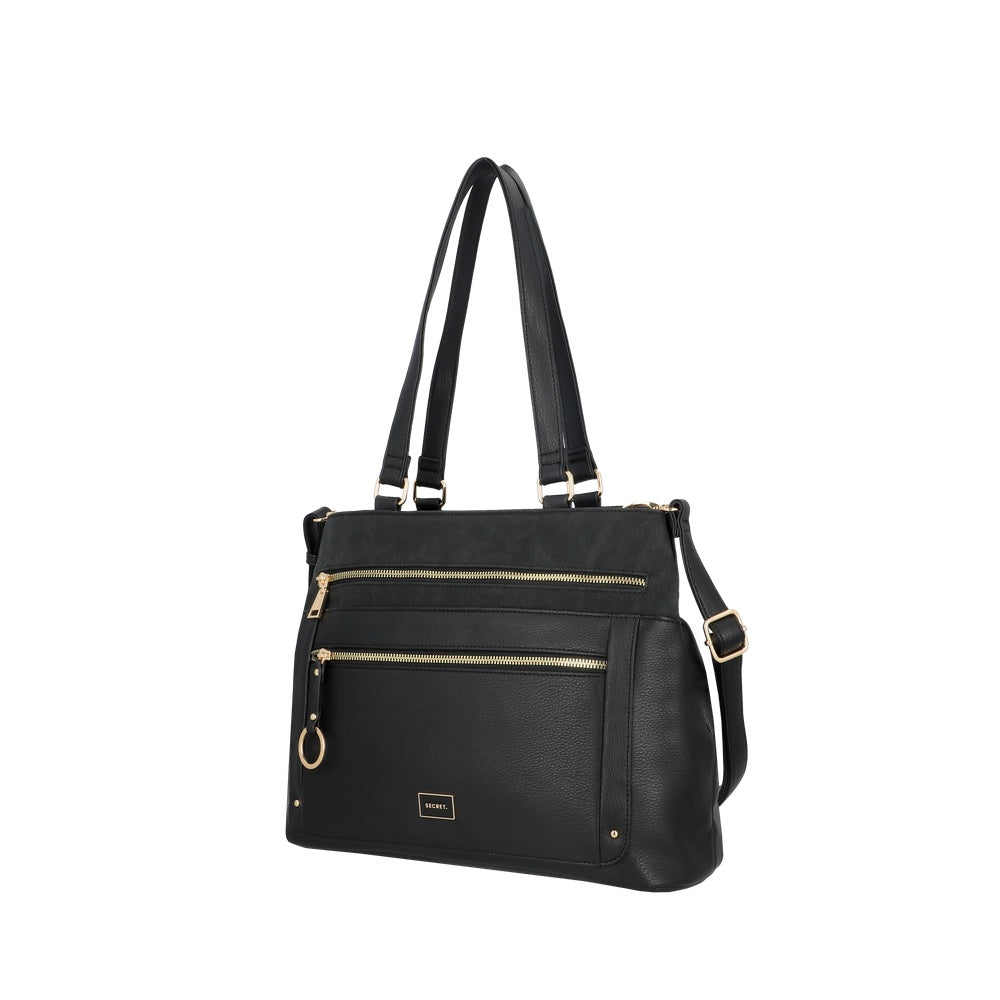 TOTE LOURDES FW25 NEGRO L