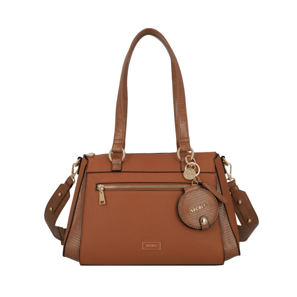 CARTERA DE HOMBRO ALBACETE FW25 CAFÉ L