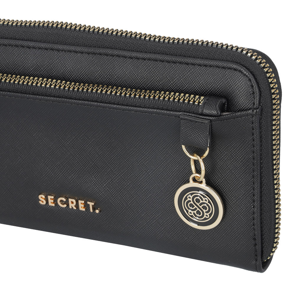 Billetera Milan negra grande