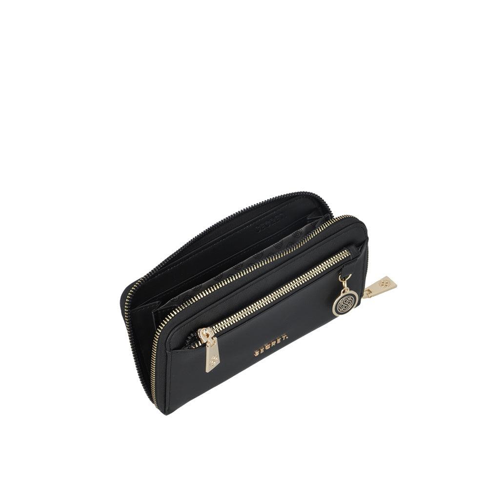 Billetera Milan negra grande