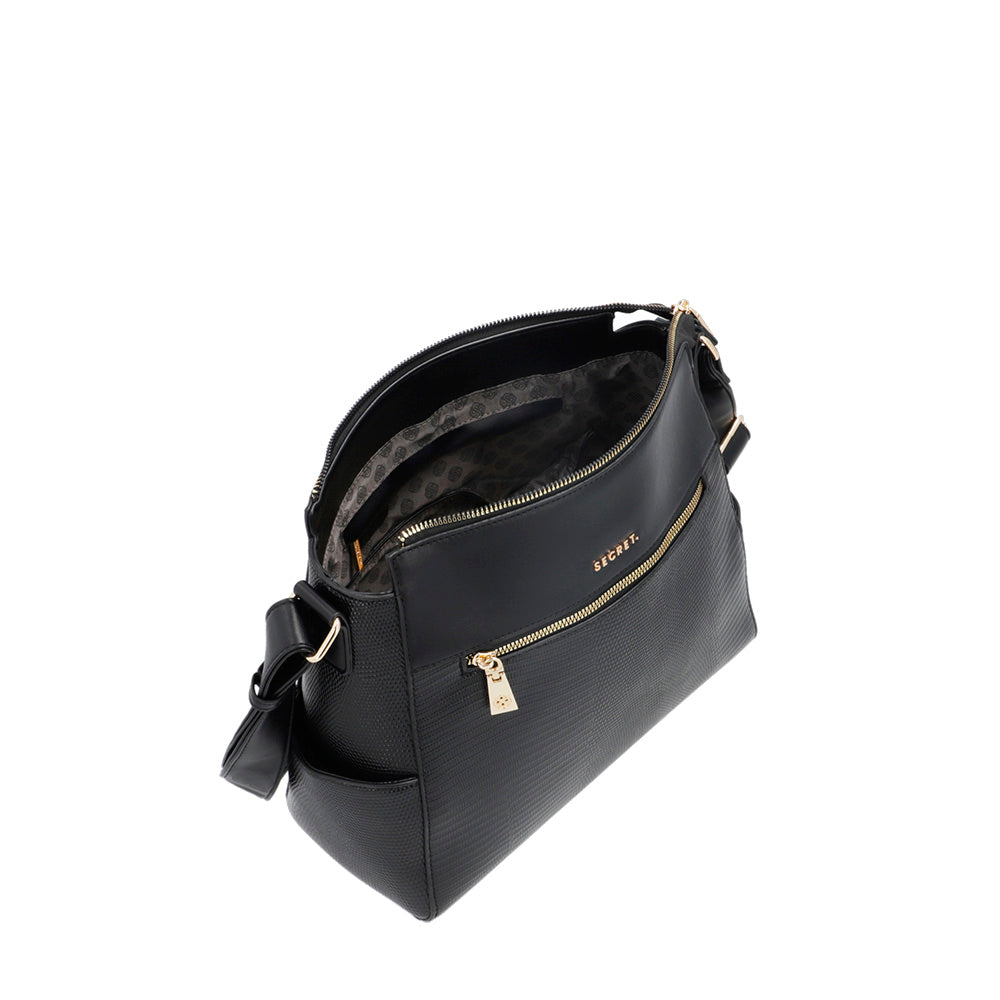 Bandolera Virginia negra mediana