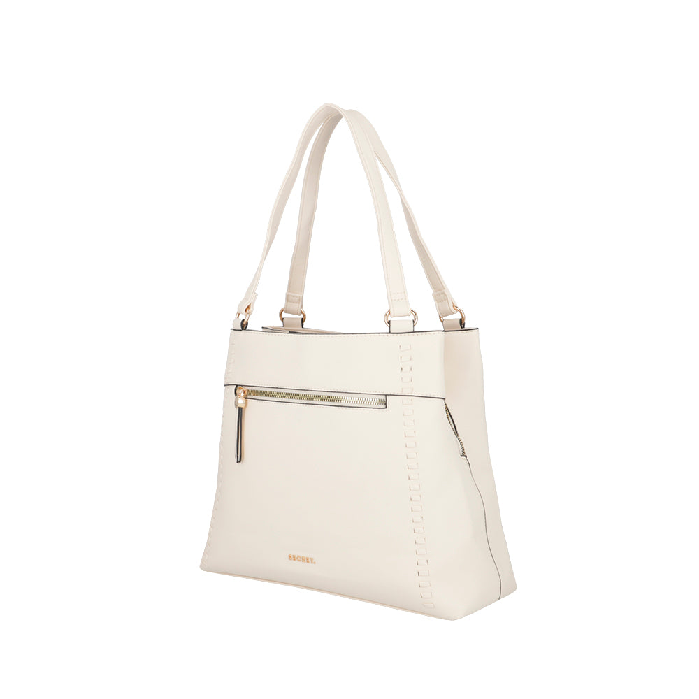 Cartera de hombro Monaco beige