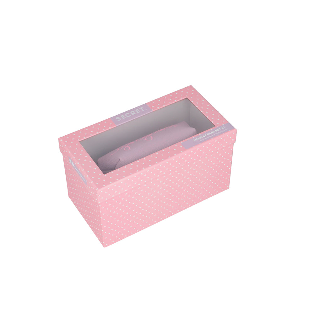 Pack 2 cosmetiqueros Niza rosados