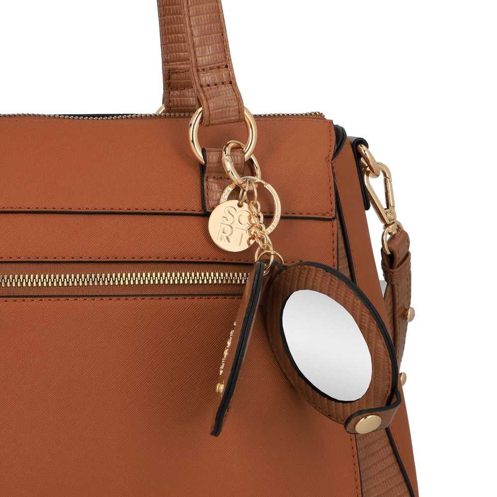 CARTERA DE HOMBRO ALBACETE FW25 CAFÉ L