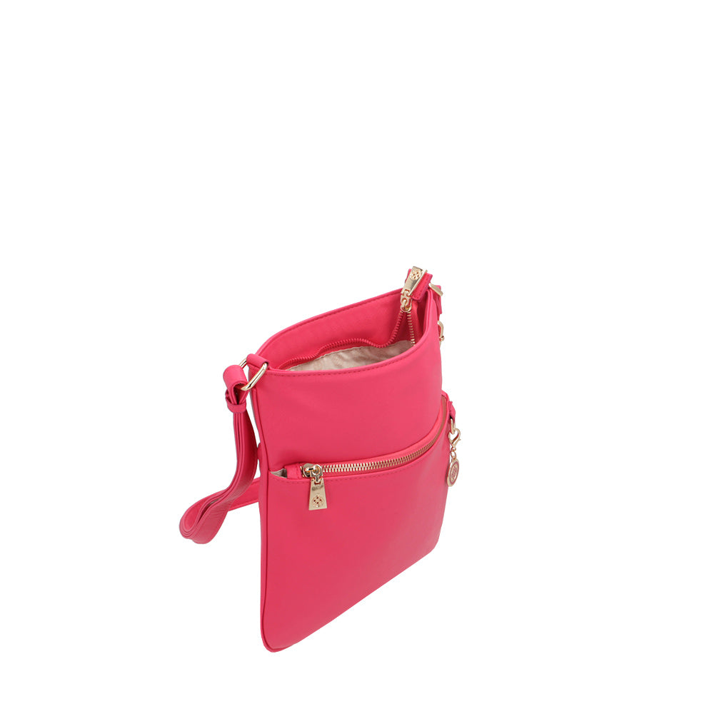 Bandolera Milan fucsia pequeña