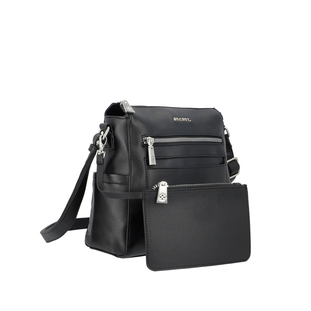 Bandolera Grecia negra mediana