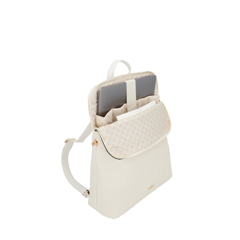 Mochila para notebook 14" Seguras blanca