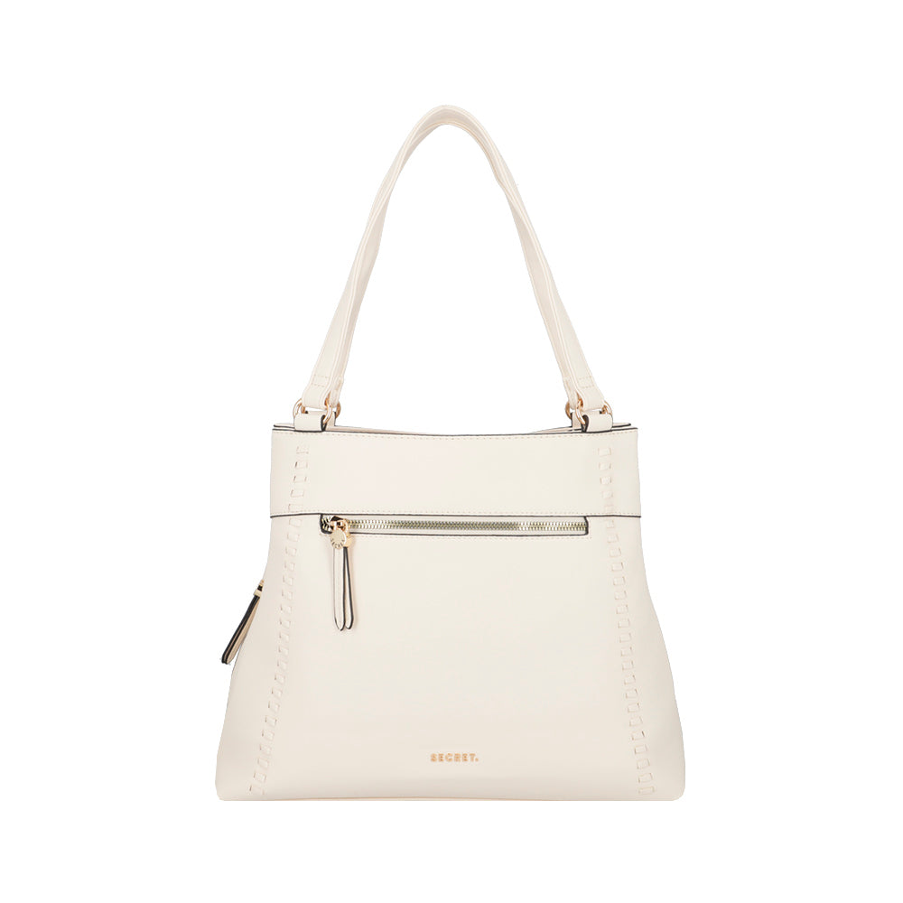 Cartera de hombro Monaco beige