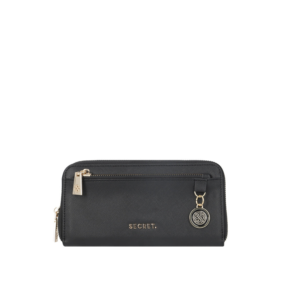 Billetera Milan negra grande