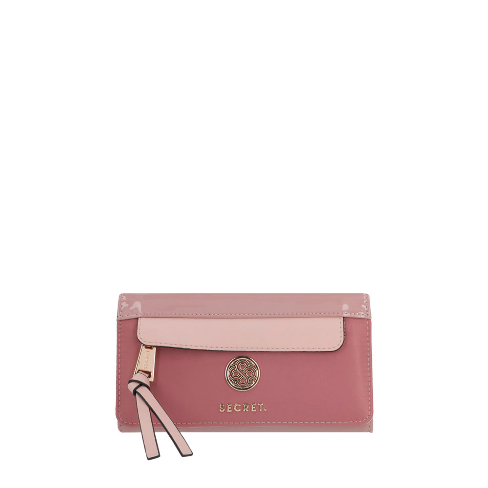 Billetera Lourdes rosada