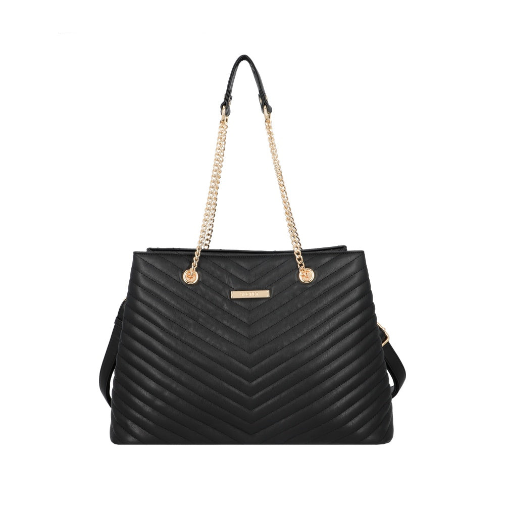 CARTERA DE HOMBRO VERSALLES FW25 NEGRO L