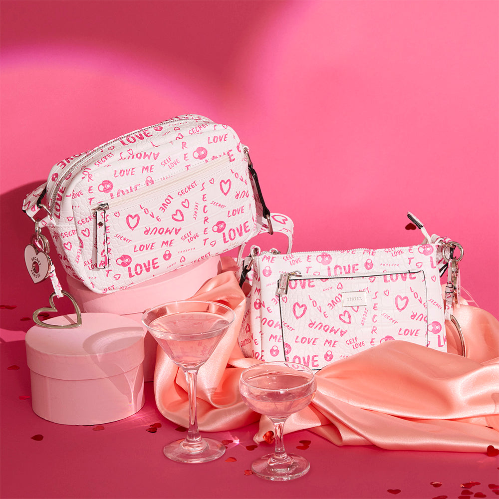 Bandolera Love beige