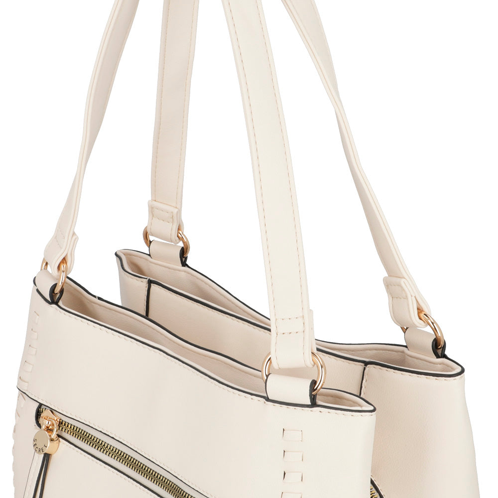 Cartera de hombro Monaco beige
