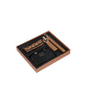 Pack billetera + pañuelo + portallaves + pulsera Marrakech negra