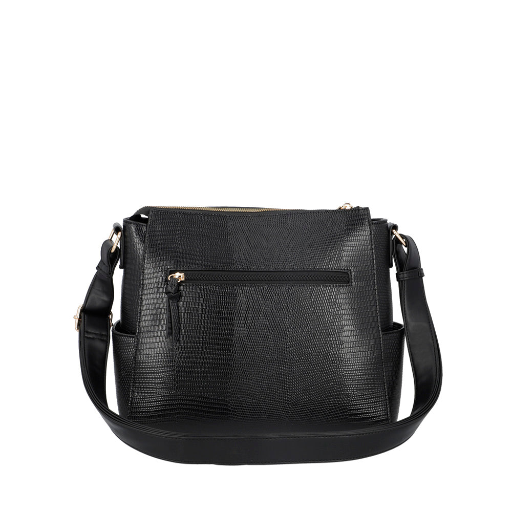 Bandolera Virginia negra mediana