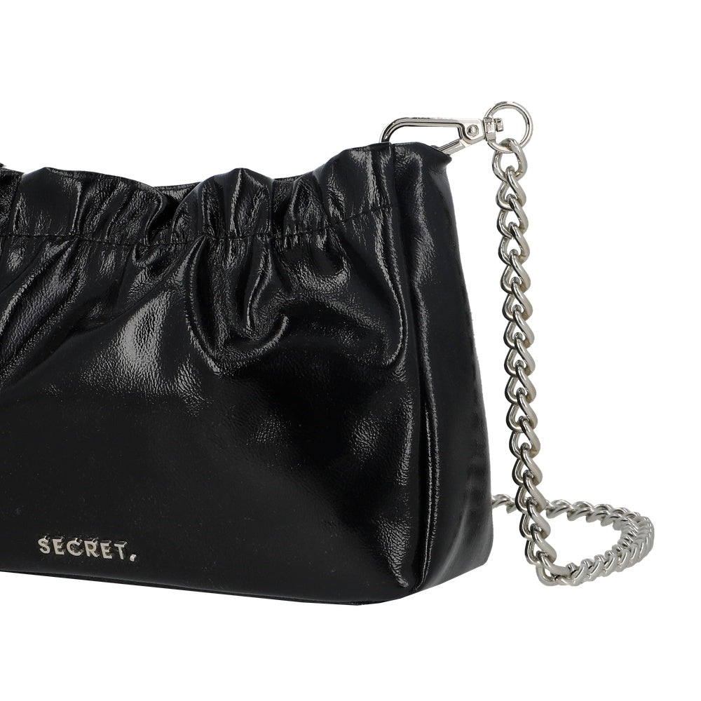 CARTERA DE FIESTA FETE SC6 NEGRO BRILLANTE S