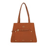 CARTERA DE HOMBRO GIRONA FW25 CAFÉ MEDIO L 3DV