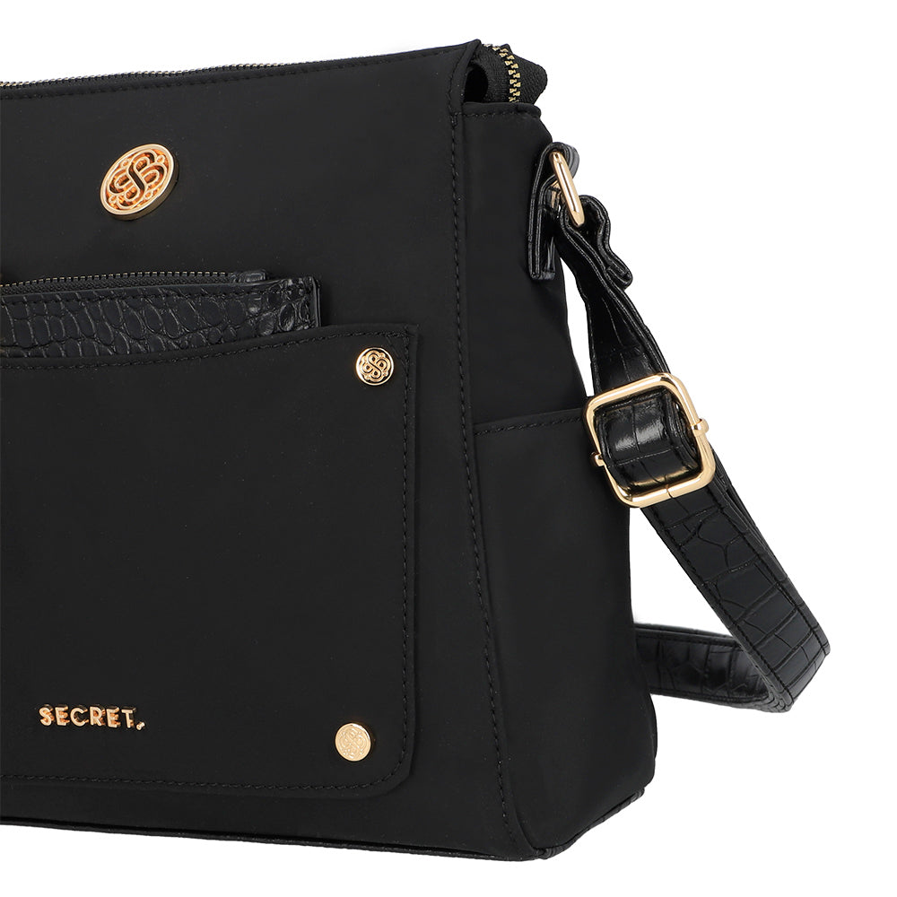 BANDOLERA GIRONA FW25 NEGRO M