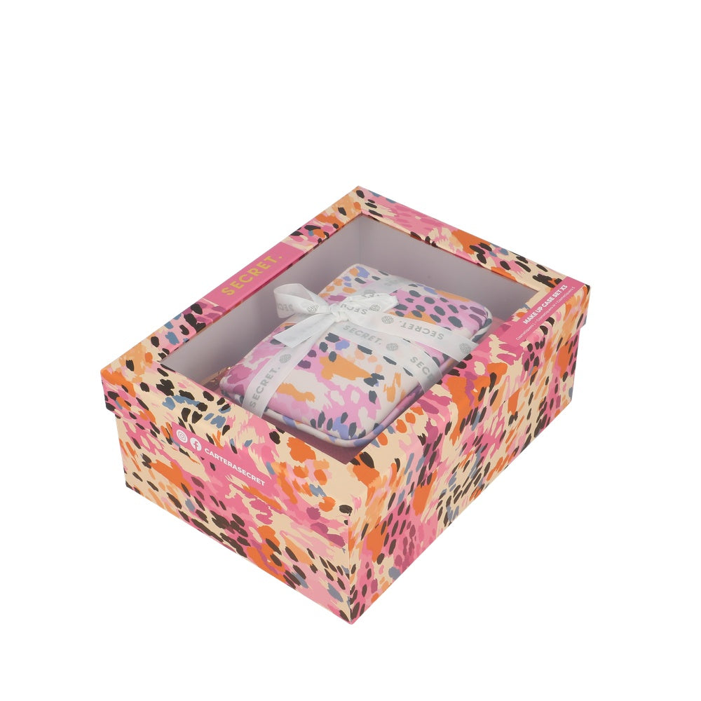 SET 3 COSMETIQUEROS MIAMI FW25 FUCSIA TU