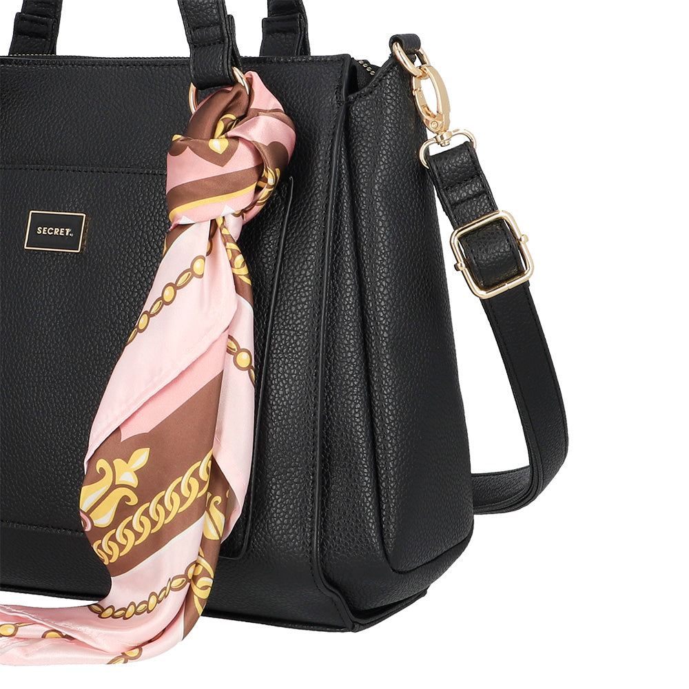 CARTERA DE HOMBRO RIGA FW25 NEGRO L