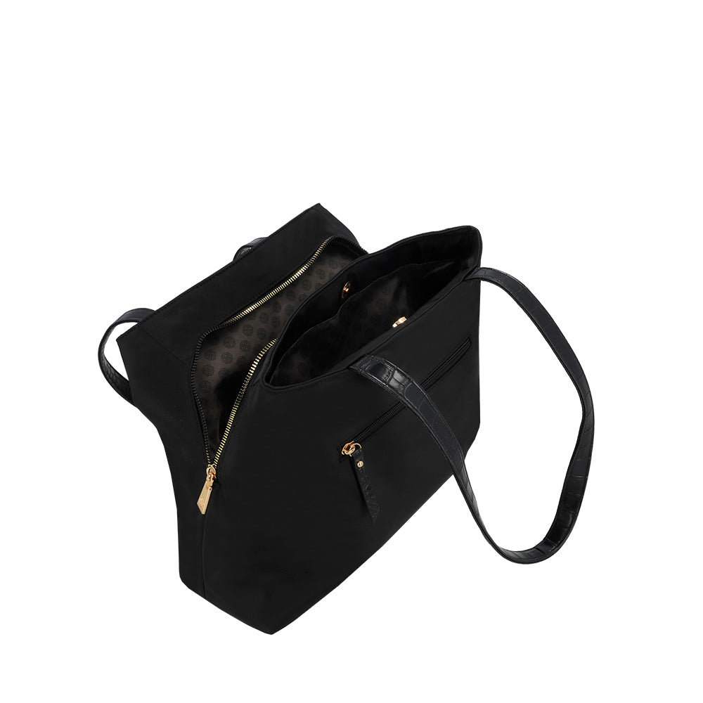 CARTERA DE HOMBRO GIRONA FW25 NEGRO L 3DV