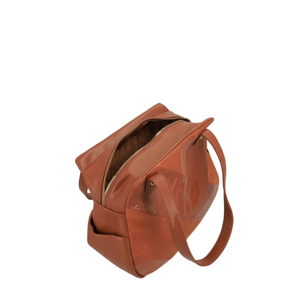 CARTERA DE HOMBRO EDE FW25 CAFÉ MEDIO L