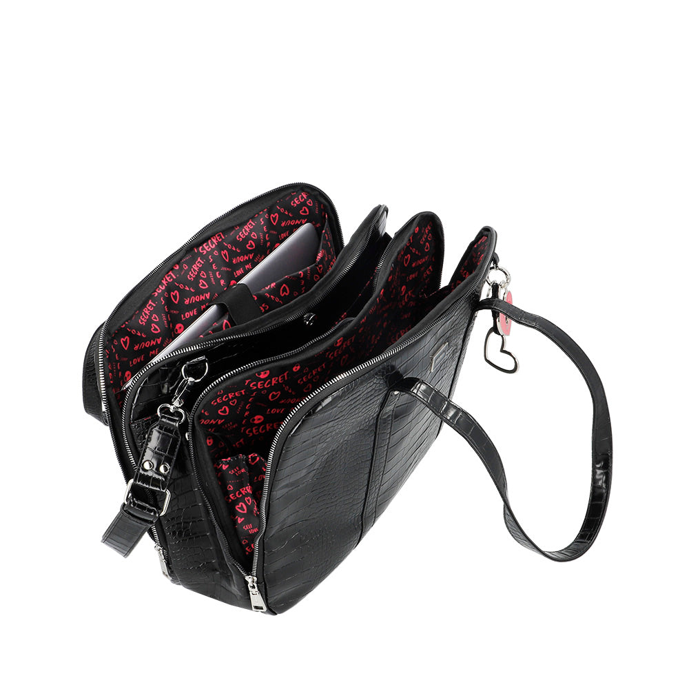 CARTERA PARA NOTEBOOK LOVE FW25 NEGRO L 