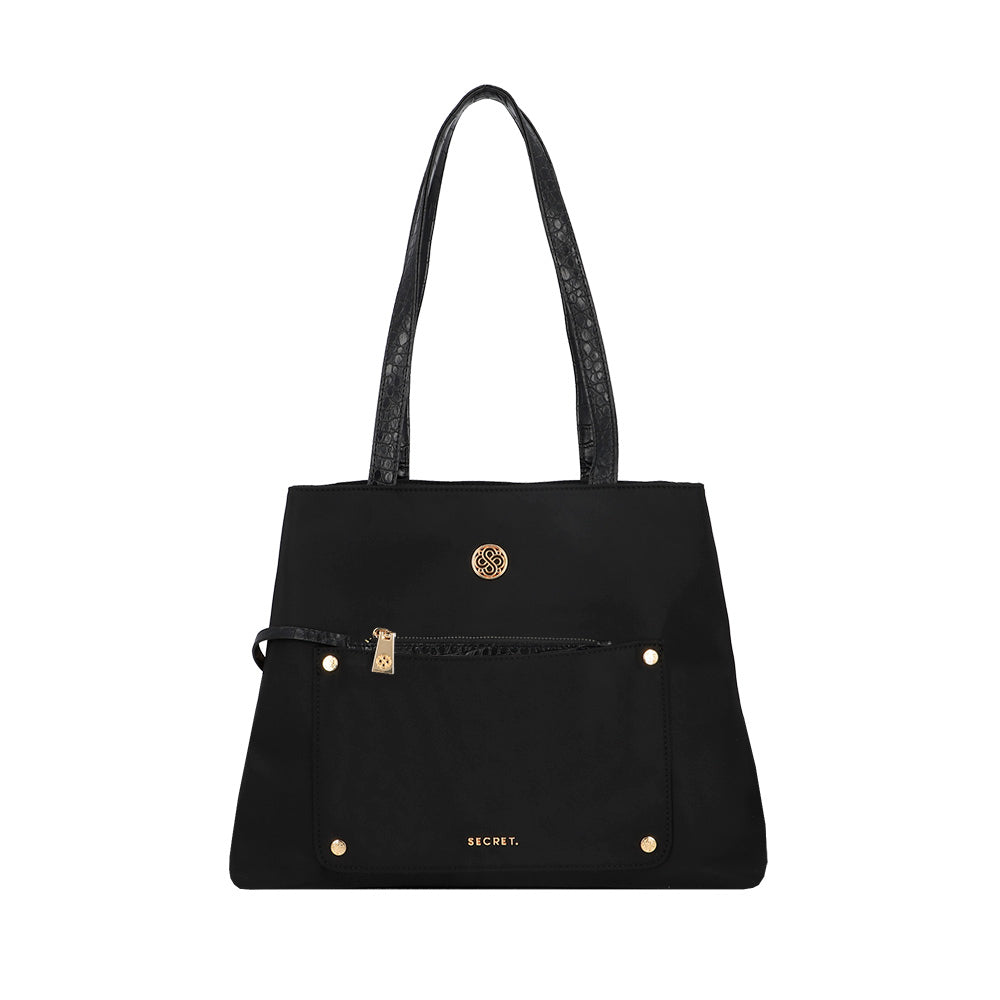 CARTERA DE HOMBRO GIRONA FW25 NEGRO L 3DV