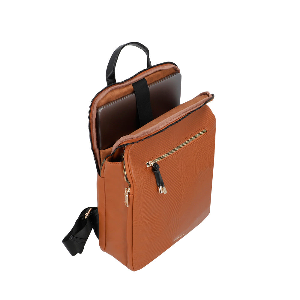 MOCHILA PARA NOTEBOOK VALENCIA SS25 CAFÉ XL