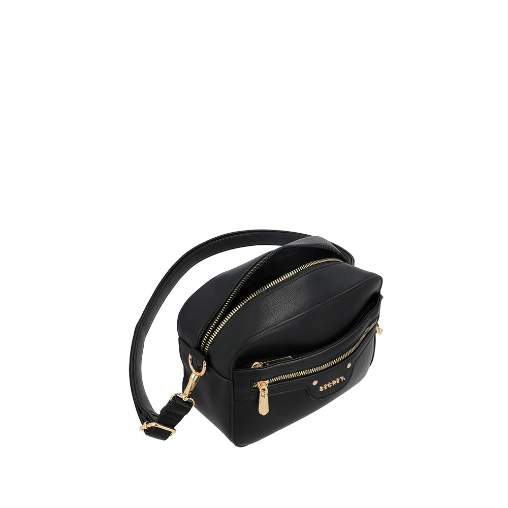 BANDOLERA LISSE FW25 NEGRO S