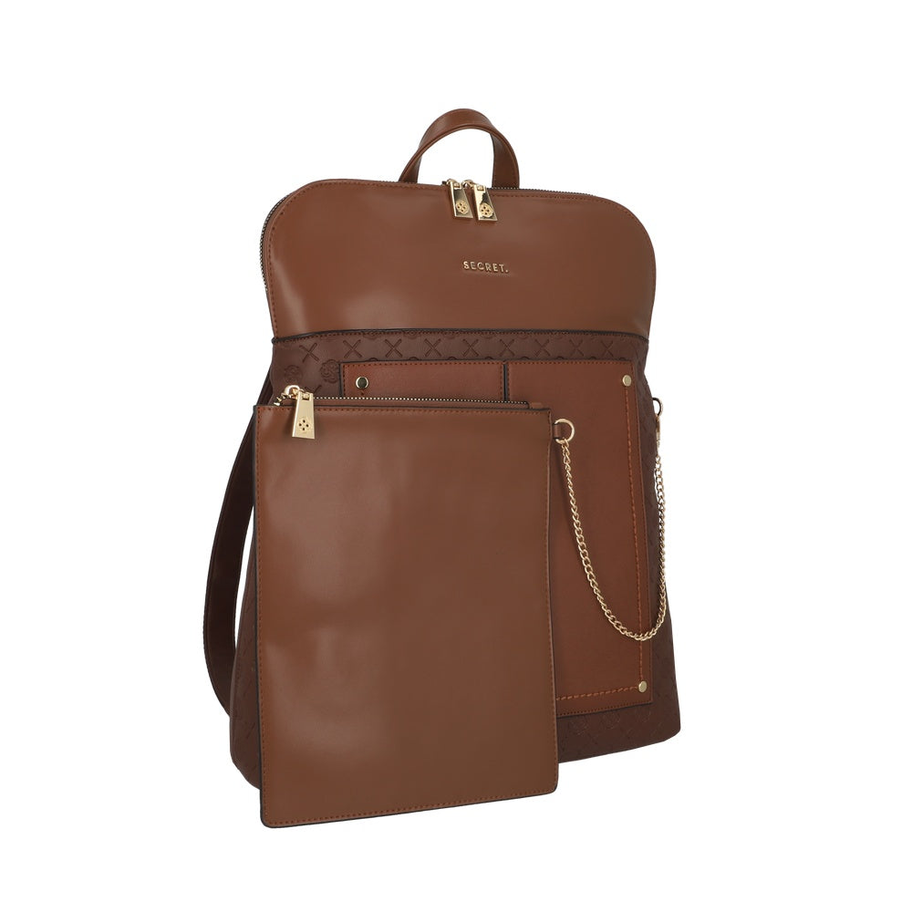 MOCHILA PARA NOTEBOOK POLONIA FW25 CAFÉ XL