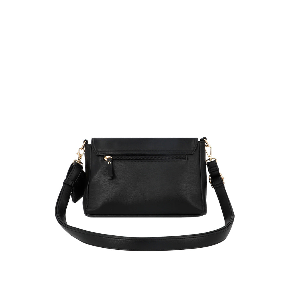 BANDOLERA LISSE FW25 NEGRO M