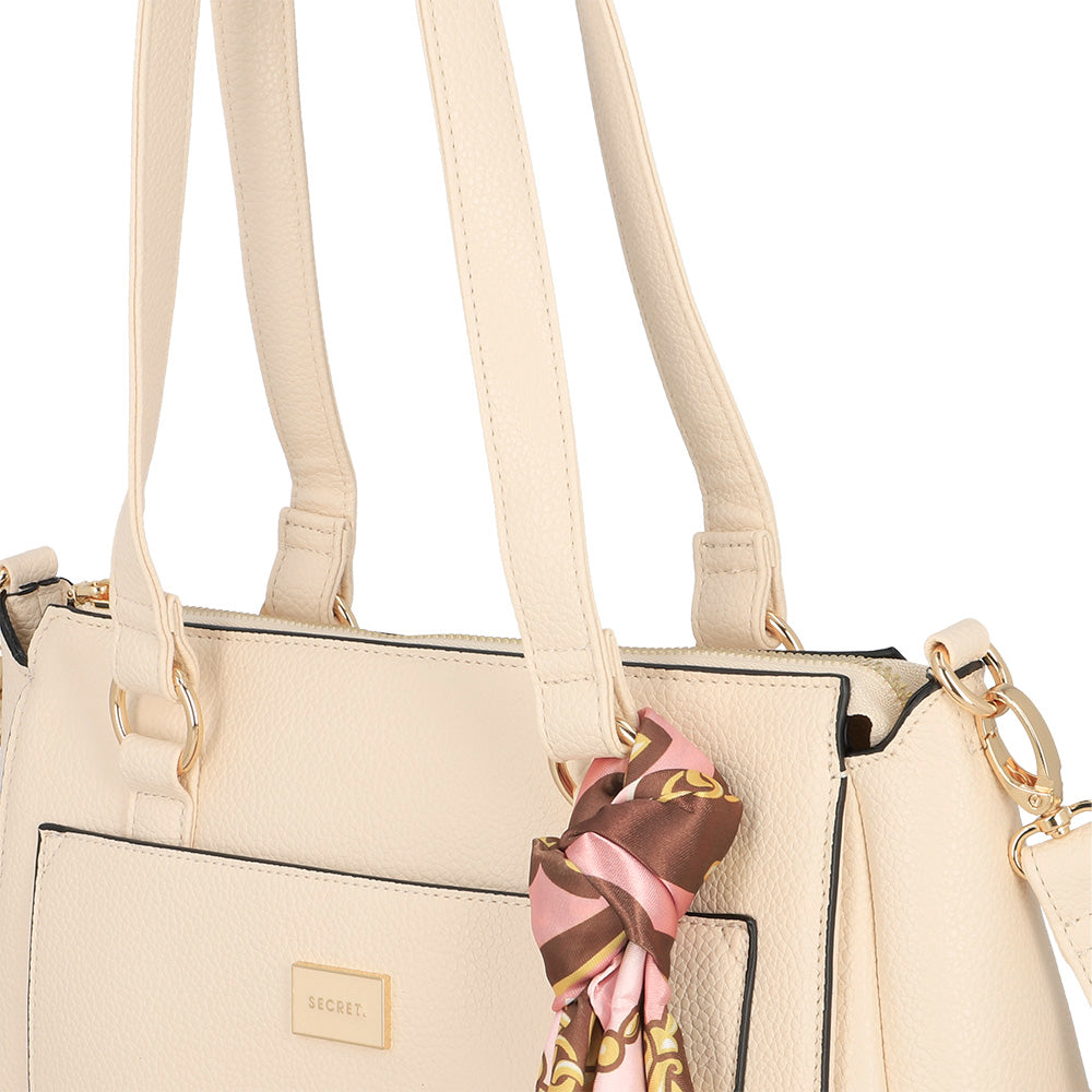 CARTERA DE HOMBRO RIGA FW25 BEIGE L