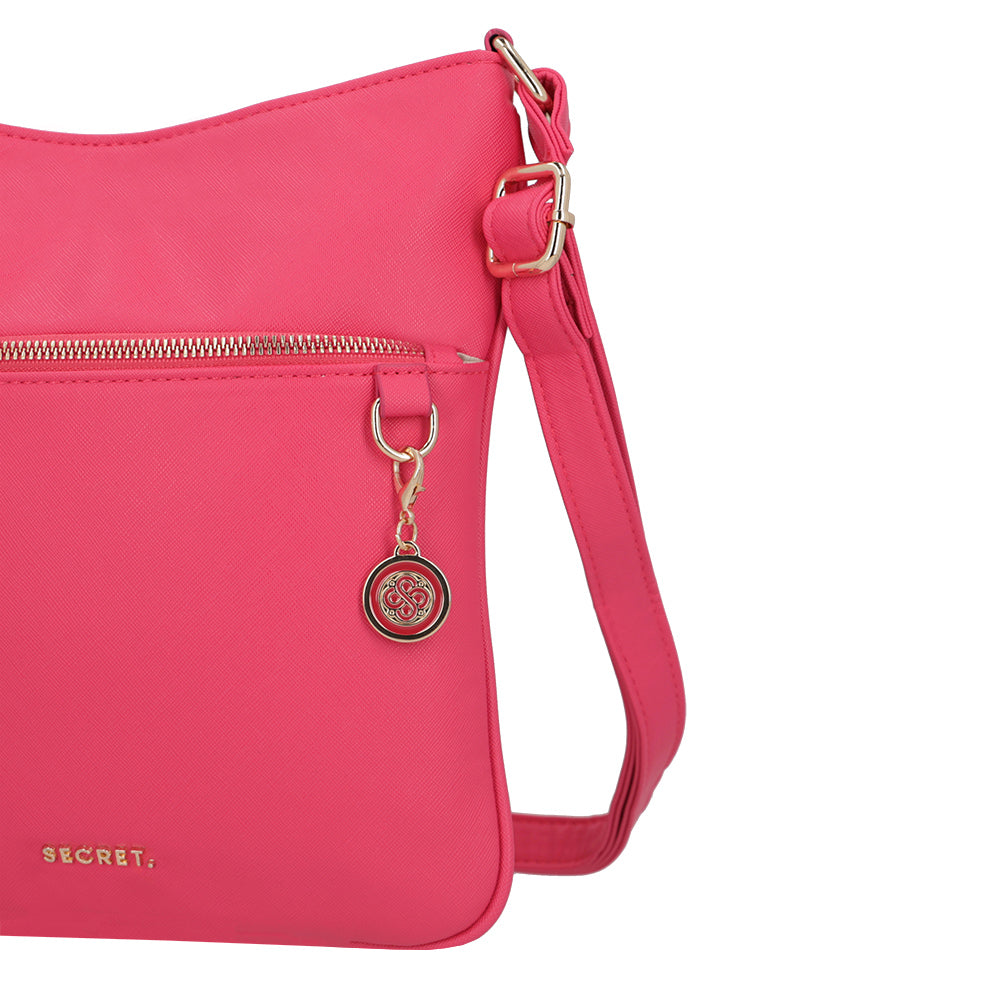 Bandolera Milan fucsia pequeña