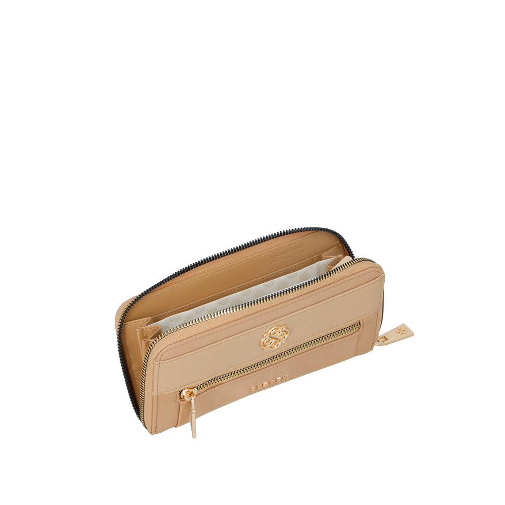 Billetera Zurich beige
