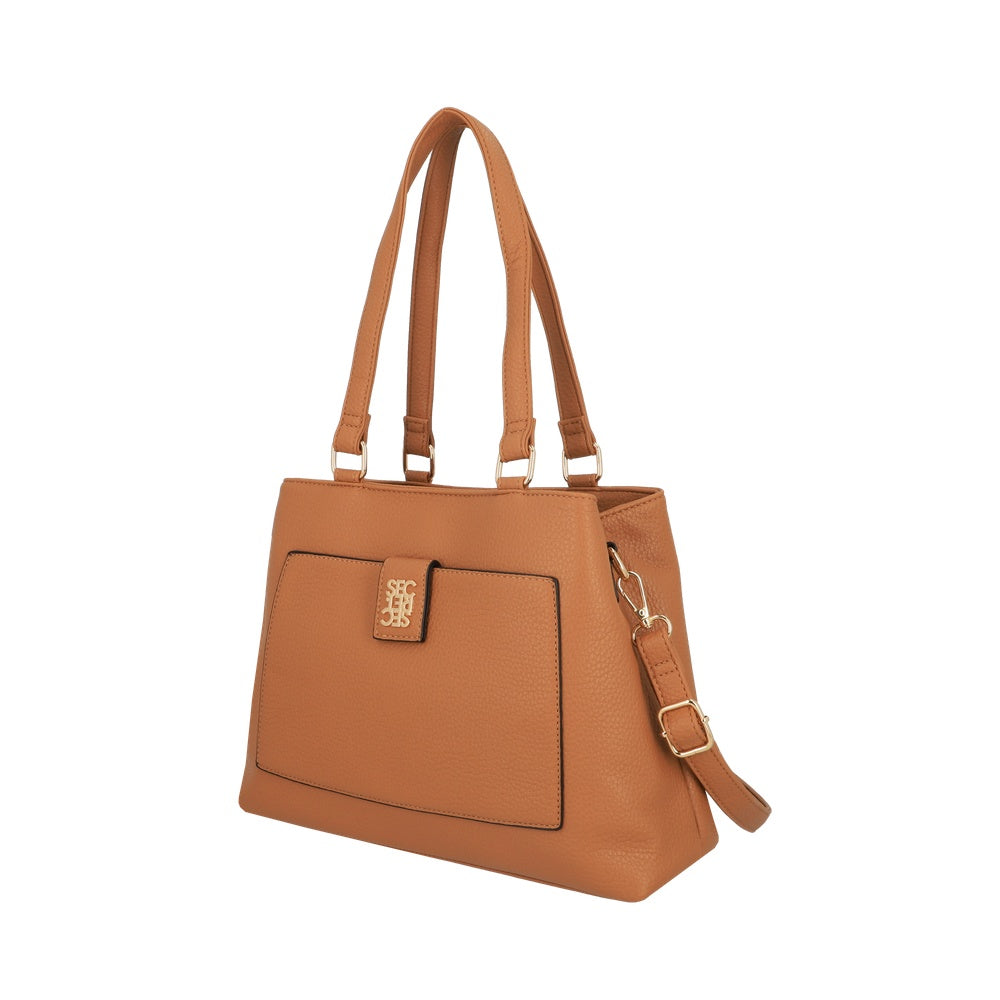 CARTERA DE HOMBRO CAMBRIA SC6 CAFÉ L 3DV