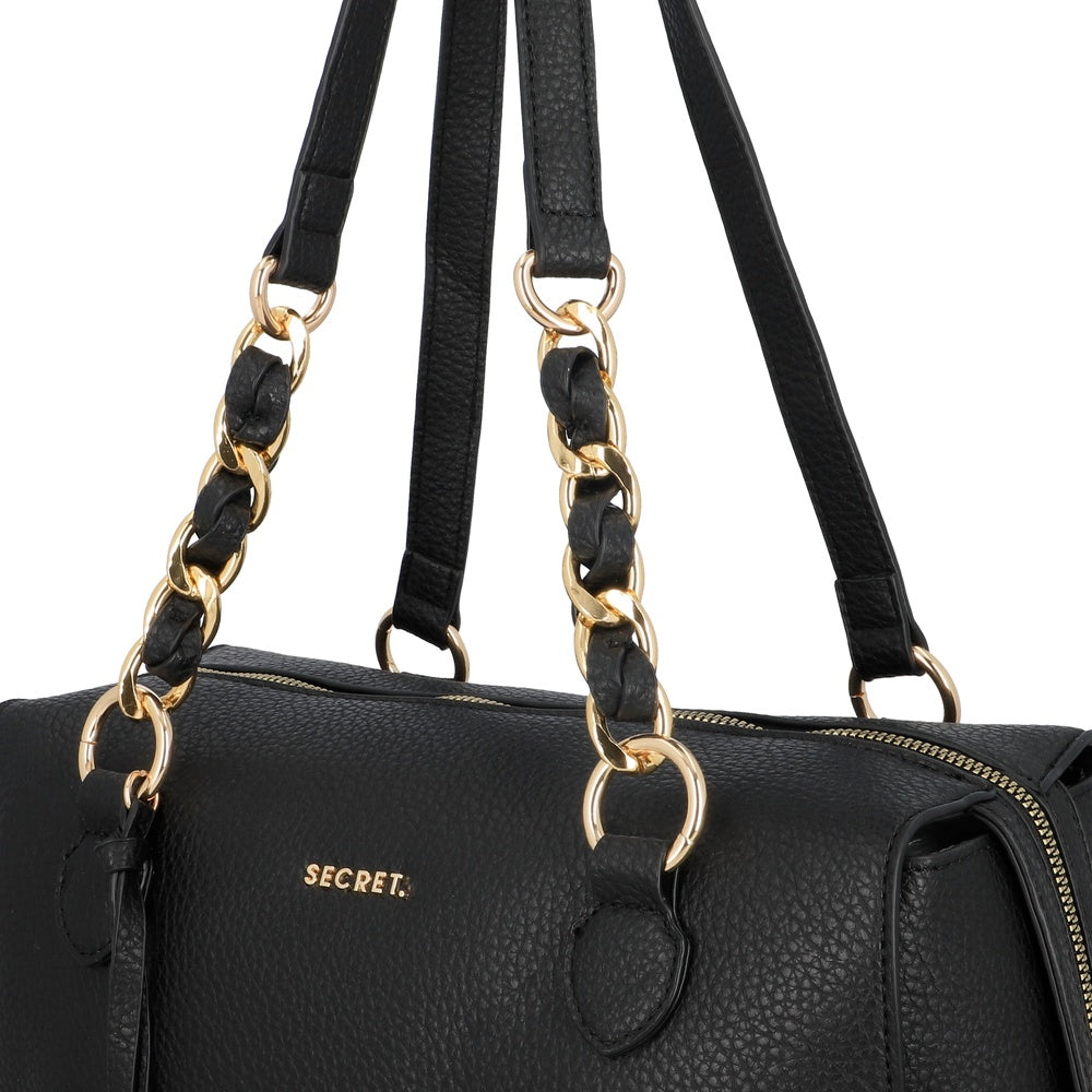 CARTERA DE MANO MALLORCA FW25 NEGRO M
