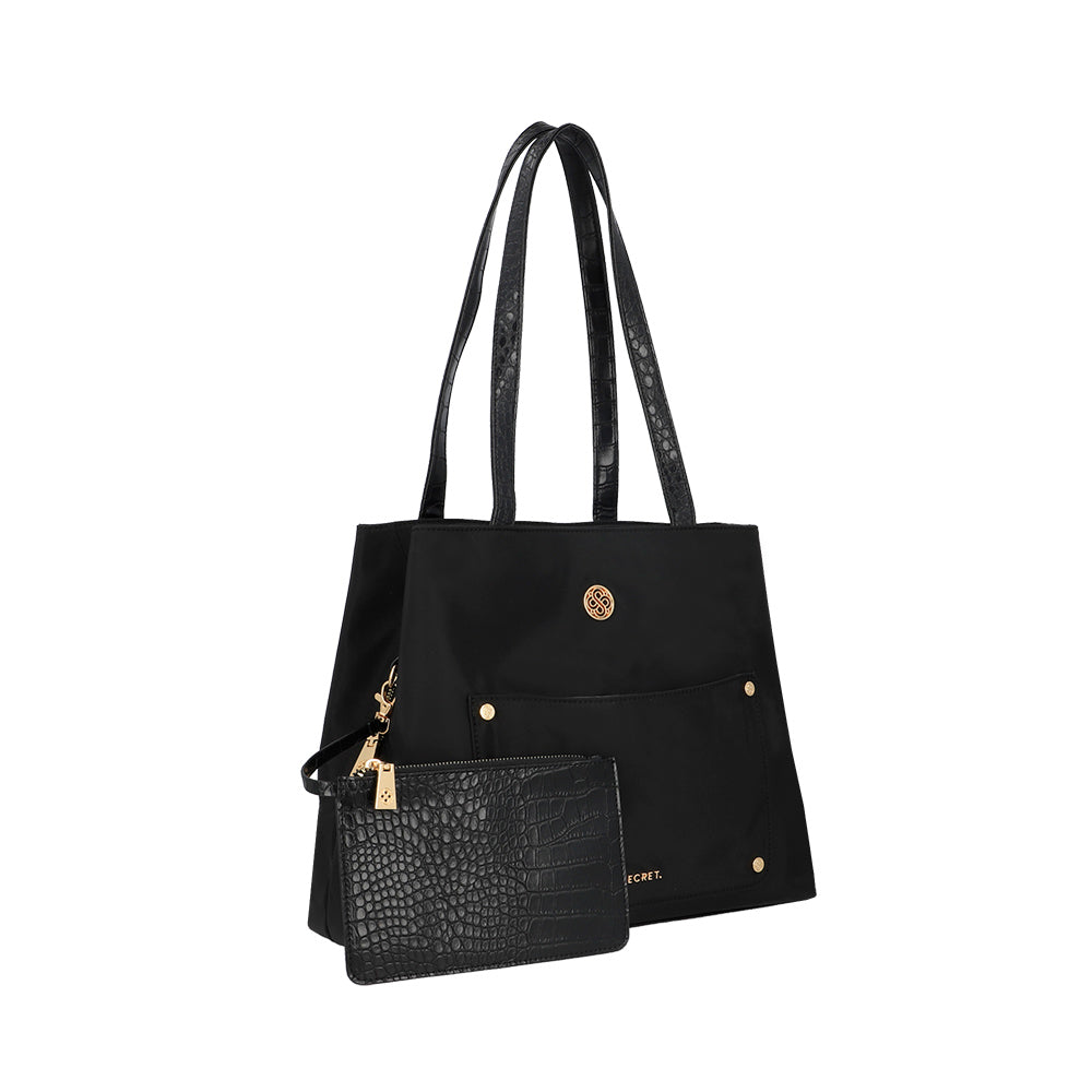 CARTERA DE HOMBRO GIRONA FW25 NEGRO L 3DV