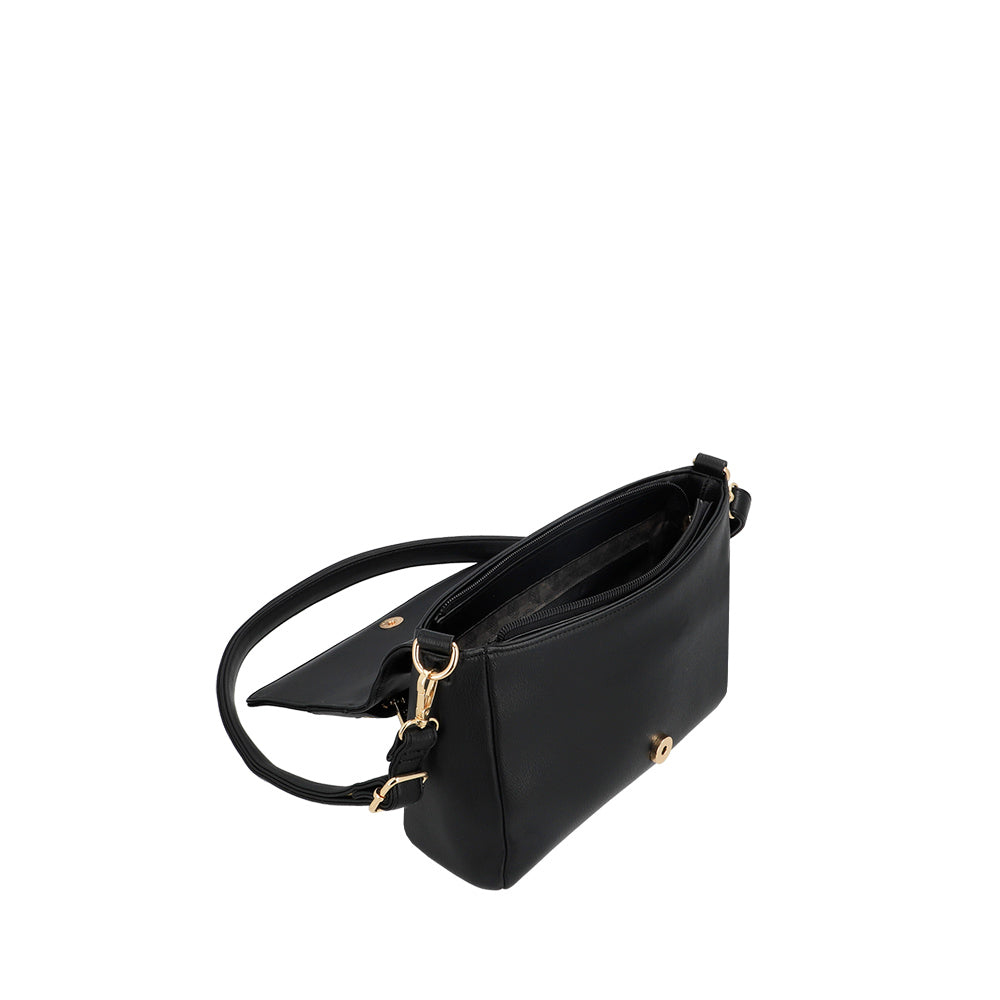 BANDOLERA LISSE FW25 NEGRO M