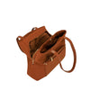 CARTERA DE HOMBRO GIRONA FW25 CAFÉ MEDIO L 3DV