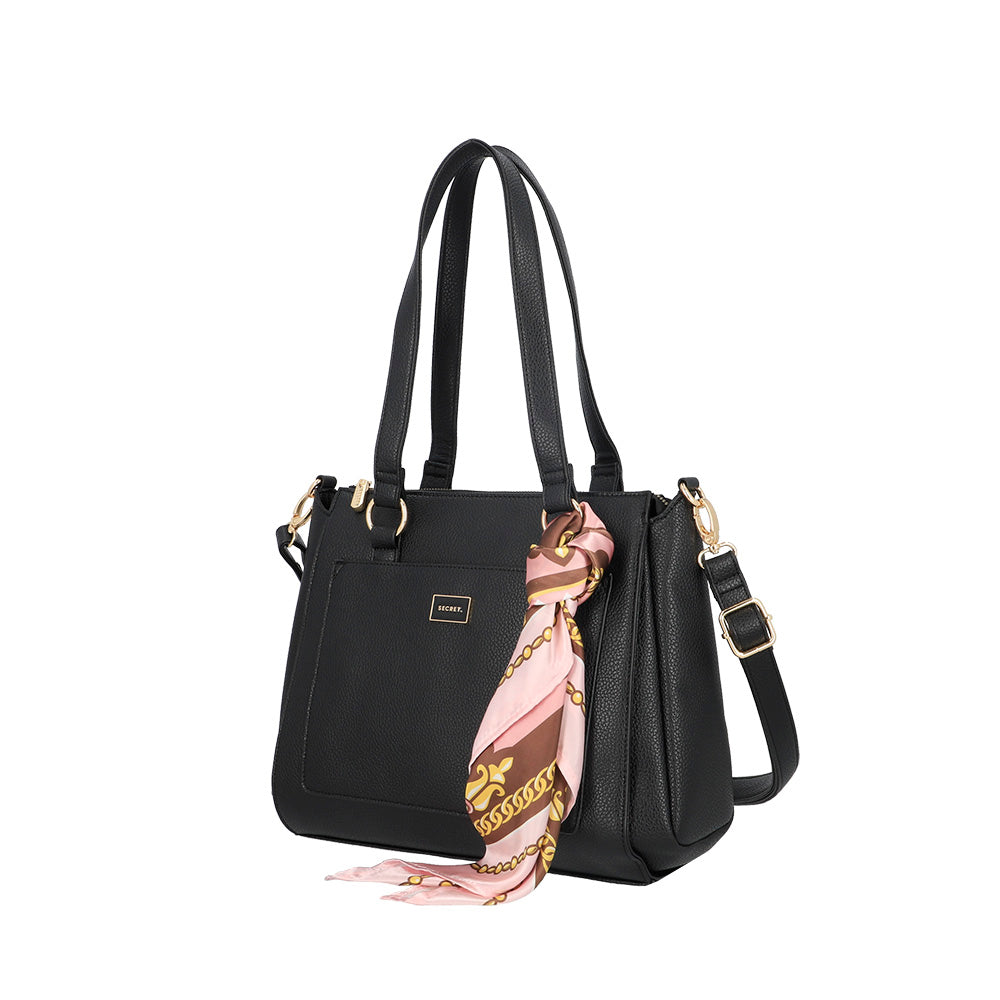 CARTERA DE HOMBRO RIGA FW25 NEGRO L